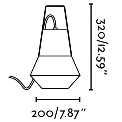 FARO 71562 - Зовнішній підвісний світильник CAT 1xE27/20W/230V IP54