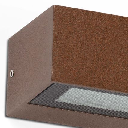 FARO 71905 - LED наружный настенный светильник DORO 2xLED/10 Вт/230 В IP65 коричневый