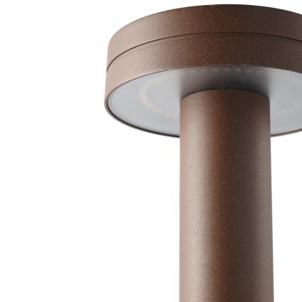 FARO 71949 - Вулична світлодіодна лампа ESPOT LED/9W/230V 2200/2700/3200/4000K IK07 IP65 60 см коричневий