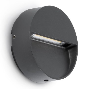 FARO 71960 - LED светильник для лестницы DUNE LED/3W/230V 2200/2700/3200/4000K IP65 антрацит круглый