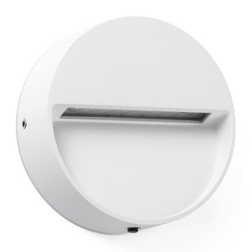 FARO 71961 - LED-світильник для сходів DUNE LED/3W/230V 2200/2700/3200/4000K IP65 білий круглий