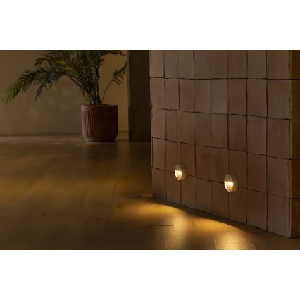 FARO 71961 - LED-лестничный светильник DUNE LED/3W/230V 2200/2700/3200/4000K IP65 белый круглый