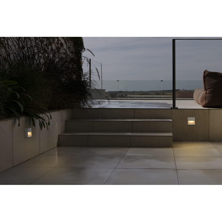 FARO 71964 - LED-светильник для лестницы DUNE LED/3W/230V 2200/2700/3200/4000K IP65 белый, квадратный