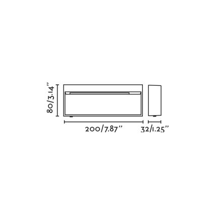 FARO 71967 - сходовий LED-світильник DUNE LED/6W/230V 2200/2700/3200/4000K IP65 білий прямокутний