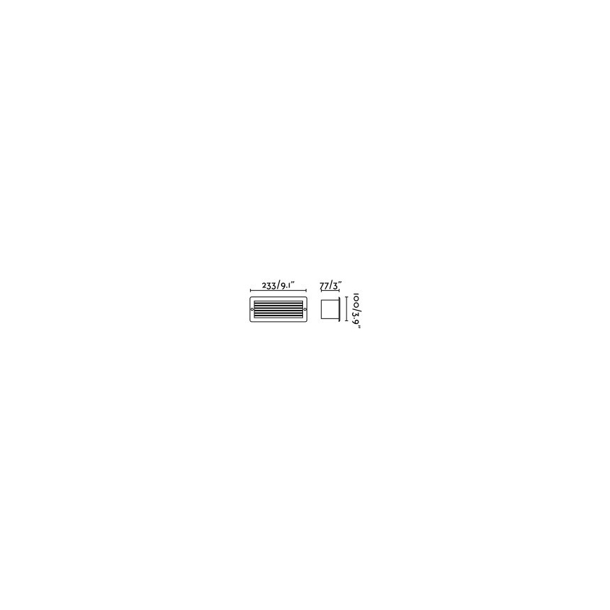 FARO 72094 - Светодиодный уличный встроенный светильник STRIPE-1 LED/5W/230V IP54