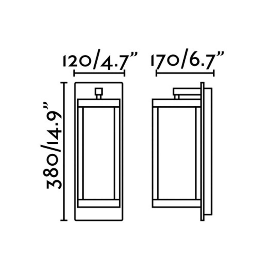 FARO 74453 - Вуличний світлодіодний настінний світильник KERALA LED/13W/230V IP54