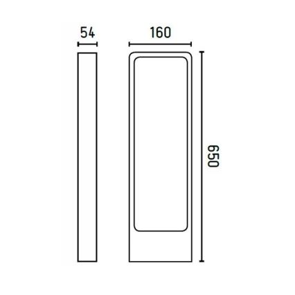 FARO 75520 - Светодиодная уличная лампа DAS LED/5W/230V IP54