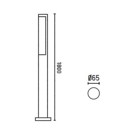 FARO 75524 - Вулична світлодіодна лампа BERET-3 LED/16W/230V IP54