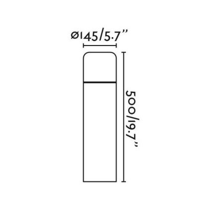 FARO 75604 - Вулична світлодіодна лампа MUGA LED/9W/230V IP65