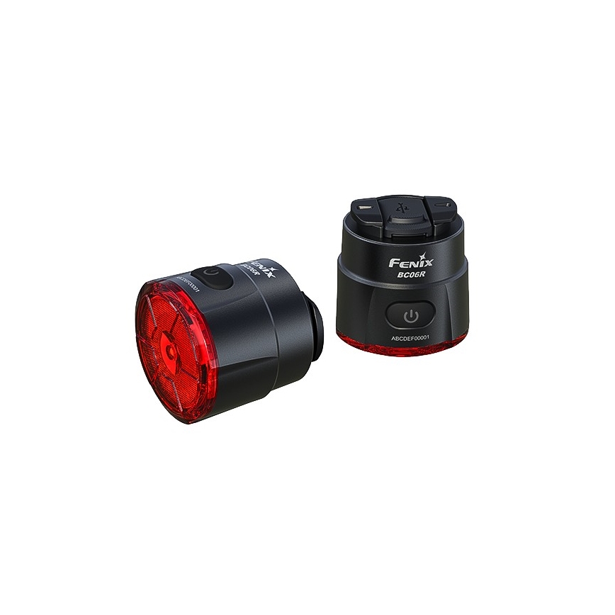 Fenix BC06R - LED Акумуляторна велосипедна мигалка з регулюванням яскравості LED/USB IP66 90 лм 24,5 год. 560 mAh