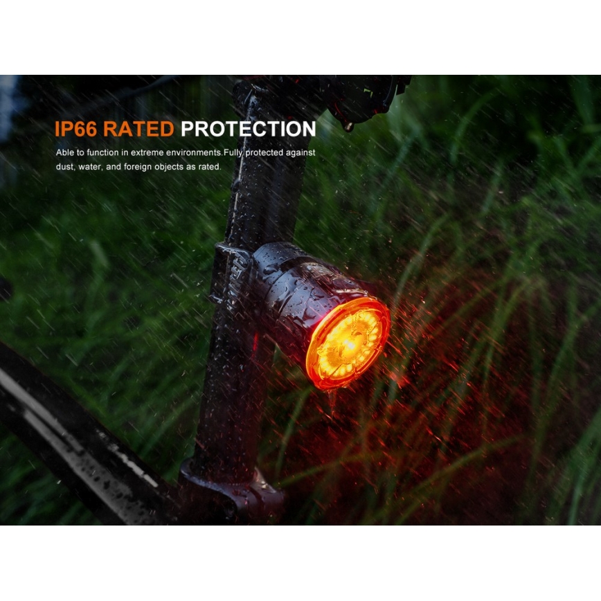 Fenix BC06R - Светодиодный аккумуляторный велосипедный фонарь с регулированием яркости LED/USB IP66 90 лм 24,5 ч