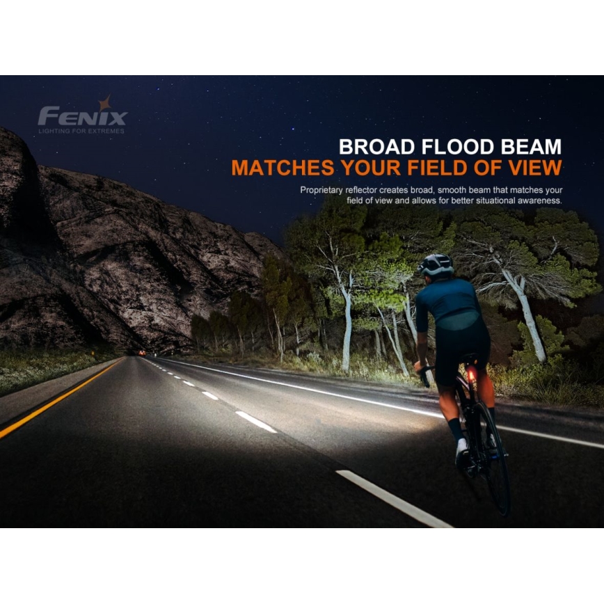Fenix BC21RV30 - Акумуляторний велосипедний LED ліхтар LED/USB IP68 1200 lm 33 год