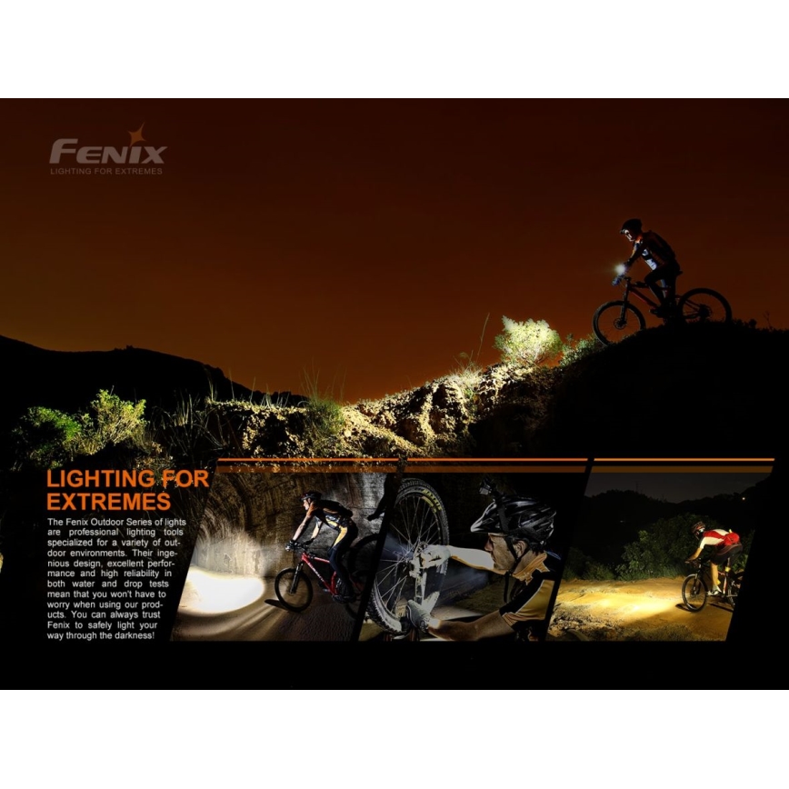 Fenix BC21RV30 - Акумуляторний велосипедний LED ліхтар LED/USB IP68 1200 lm 33 год