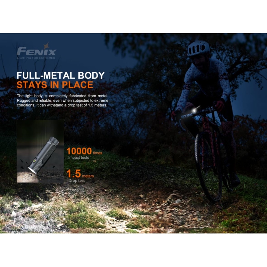 Fenix BC21RV30 - Светодиодная аккумуляторная велофара LED/USB IP68 1200 лм 33 ч