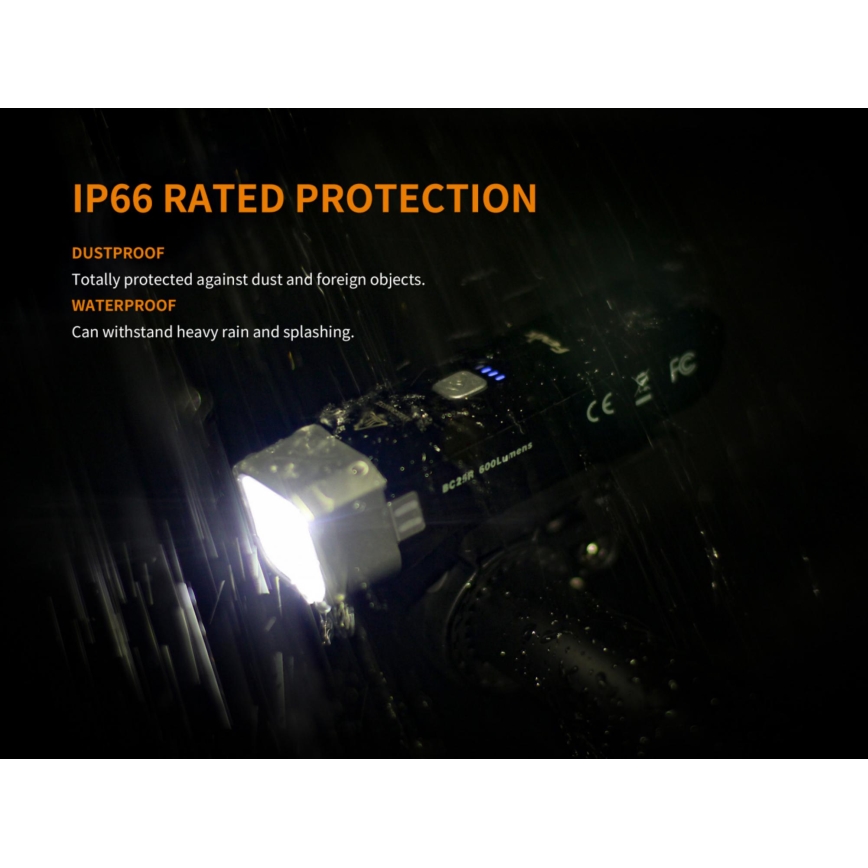 Fenix BC25R - Акумуляторний велосипедний LED ліхтар LED/USB IP66