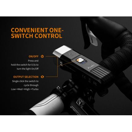 Fenix BC25R - Акумуляторний велосипедний LED ліхтар LED/USB IP66