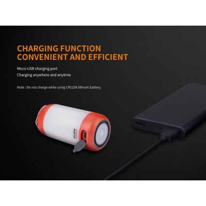 Fenix CL26RGREEN - Светодиодная портативная аккумуляторная лампа с регулированием яркости LED/USB IP66 400 лм 400 ч зеленый