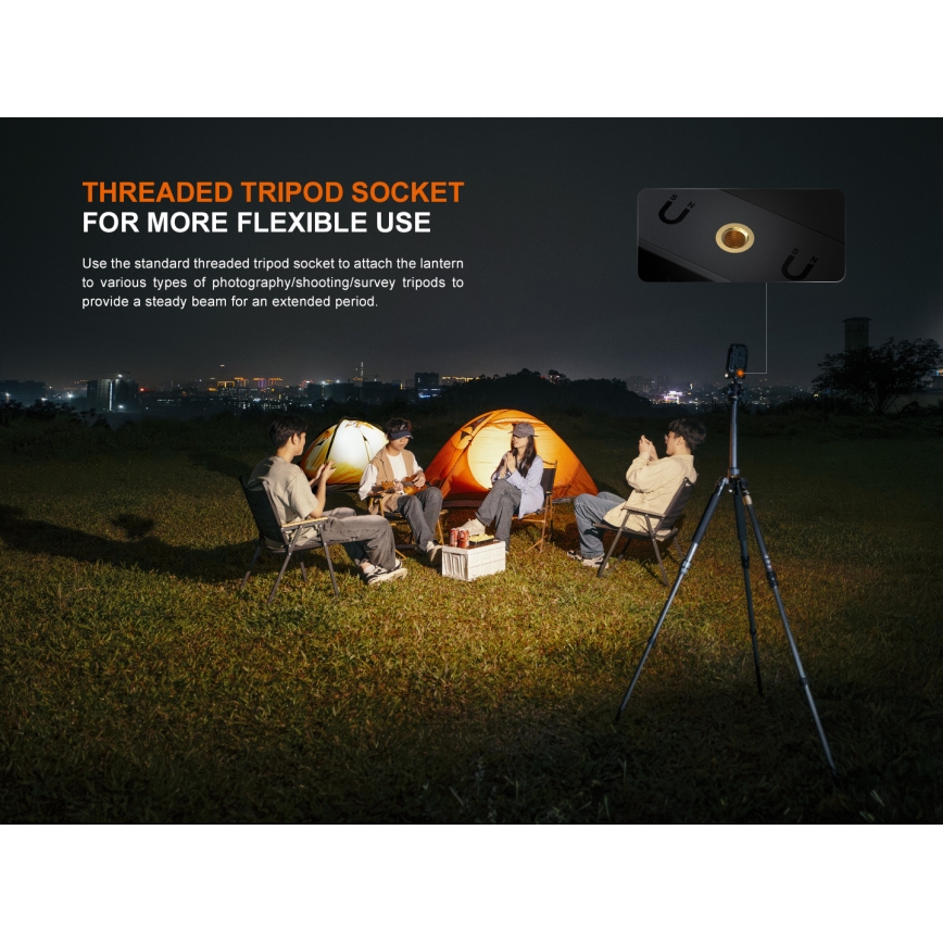 Fenix CL27RGRE - LED Акумуляторний світильник з регулюванням яскравості LED/USB IP66 1600 лм 285 год. 5000 mAh
