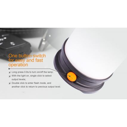 Fenix CL30R - Світлодіодна портативна акумуляторна лампа LED/USB/6xCR123A IPX7 650 лм 300 год. 2600 mAh