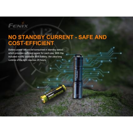 Fenix E01V20BLC - Светодиодный фонарь LED/1xAAA IP68