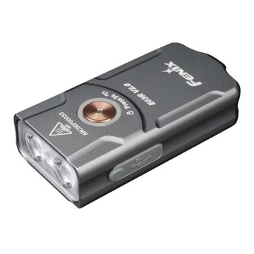 Fenix E03RV20GREY - Светодиодный аккумуляторный фонарь LED/USB IP66 500 лм 30 ч 400 mAh