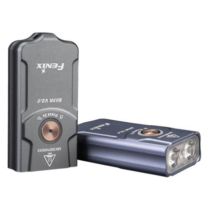 Fenix E03RV20GREY - Светодиодный аккумуляторный фонарь LED/USB IP66 500 лм 30 ч 400 mAh