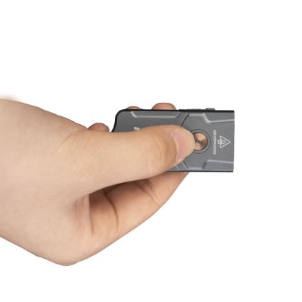 Fenix E03RV20GREY - Светодиодный аккумуляторный фонарь LED/USB IP66 500 лм 30 ч 400 mAh