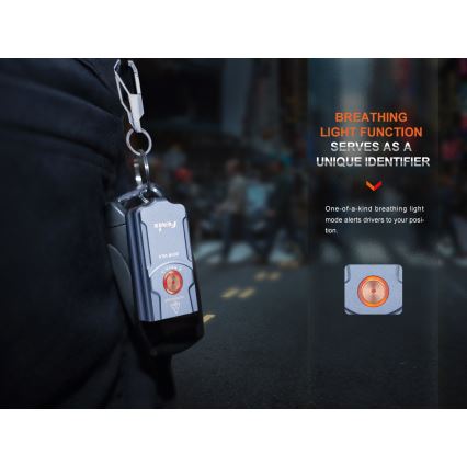 Fenix E03RV20GREY - Світлодіодний акумуляторний ліхтарик LED/USB IP66 500 лм 30 год 400 mAh
