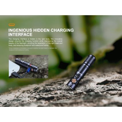 Fenix E05RBLC - Светодиодный аккумуляторный фонарь LED/USB IP68
