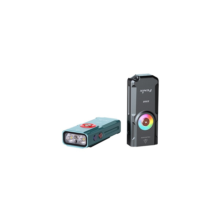 Fenix E06RGRY - LED Акумуляторний ліхтарик з регулюванням яскравості UV LED/USB IP66 700 лм 60 год. 750 mAh сірий