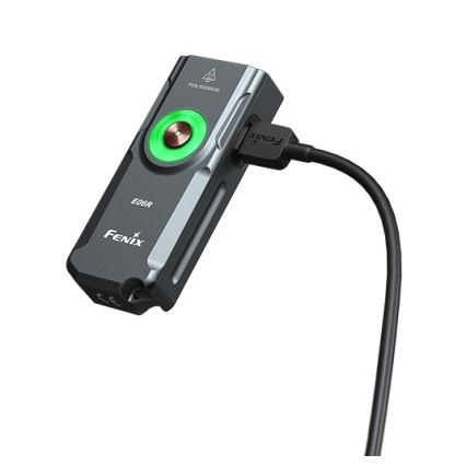 Fenix E06RGRY - LED Акумуляторний ліхтарик з регулюванням яскравості UV LED/USB IP66 700 лм 60 год. 750 mAh сірий