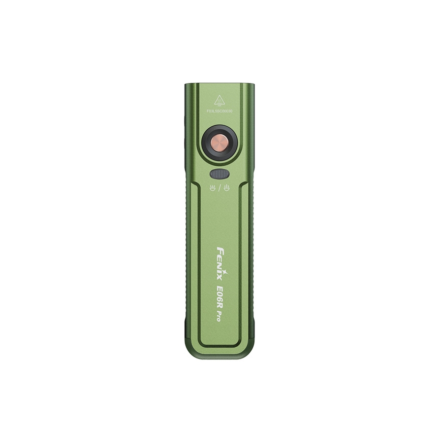 Fenix E06RPROEUOLI - затемнюваний перезаряджуваний LED-ліхтар LED/USB 1650 mAh IP66 1600 lm 111 h зелений