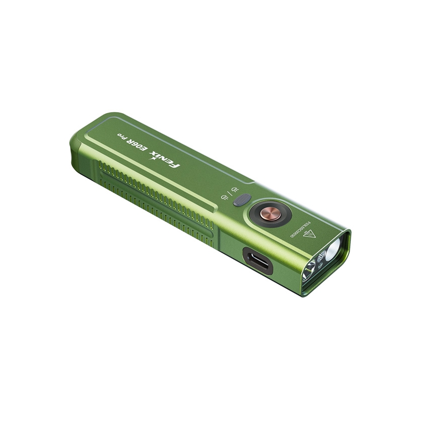 Fenix E06RPROEUOLI - затемнюваний перезаряджуваний LED-ліхтар LED/USB 1650 mAh IP66 1600 lm 111 h зелений