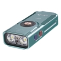 Fenix E06RTKS - LED Акумуляторний ліхтарик з регулюванням яскравості UV LED/USB IP66 700 лм 60 год. 750 mAh бірюзовий