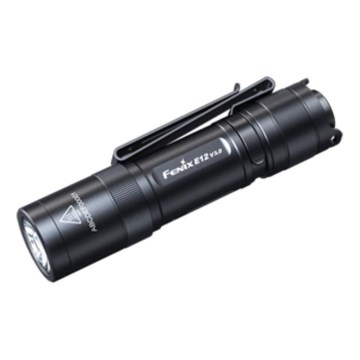 Fenix E12V30 - LED диммируемый перезаряжаемый фонарь LED/1xAA 2000 mAh IP68 200 lm 100 h черный