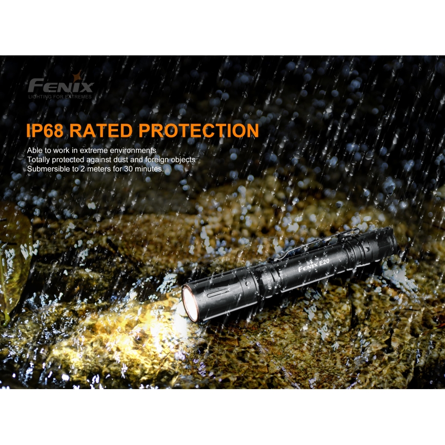 Fenix E20V20 - LED Ліхтар LED/2xAA IP68