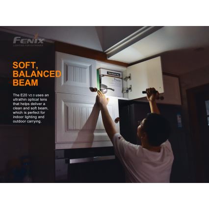 Fenix E20V20 - LED Ліхтар LED/2xAA IP68