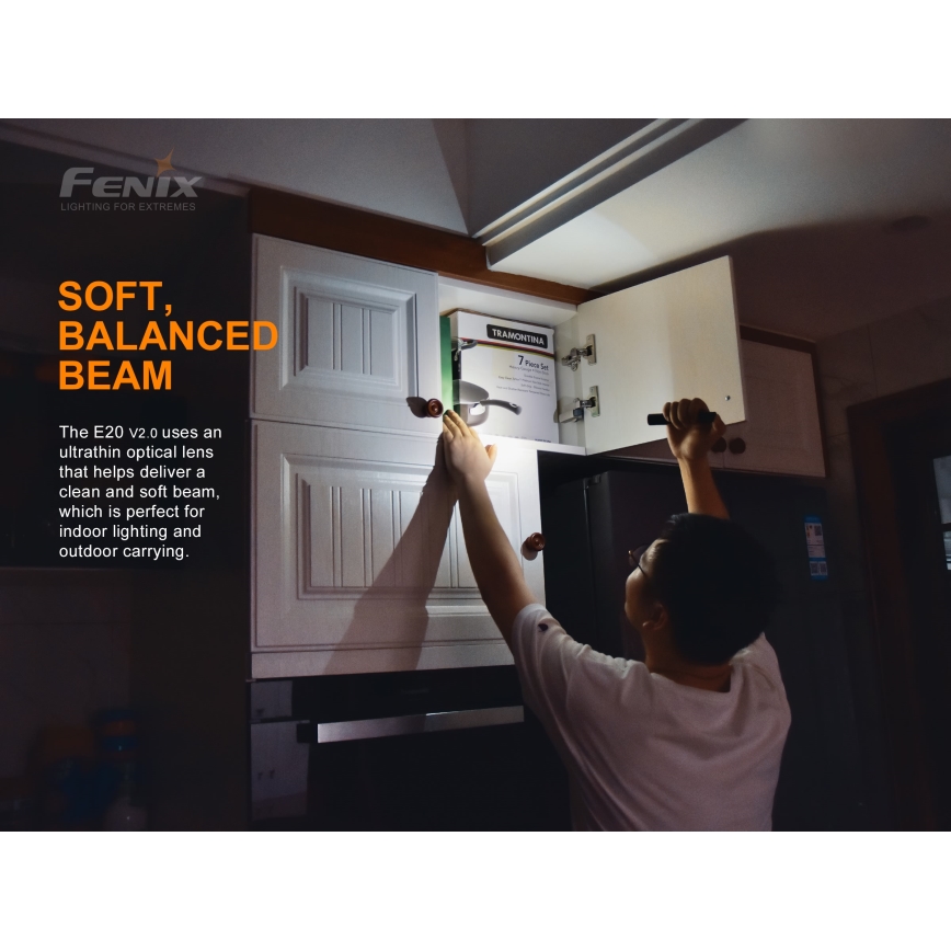 Fenix E20V20 - LED Ліхтар LED/2xAA IP68