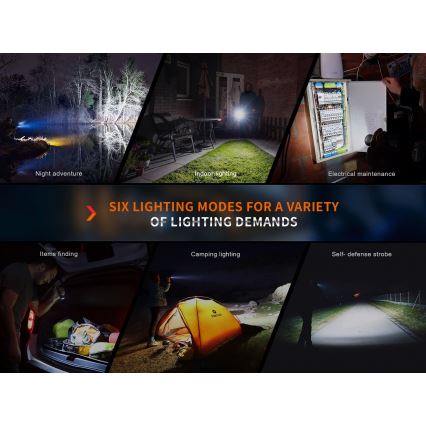 Fenix E35R - Светодиодный аккумуляторный фонарик LED/USB IP68 3100 лм 69 ч