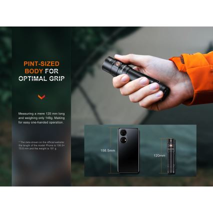Fenix E35R - Світлодіодний акумуляторний ліхтарик LED/USB IP68 3100 лм 69 год