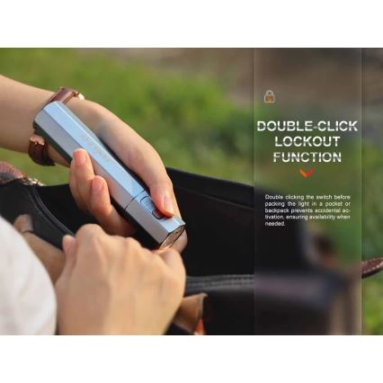 Fenix ECPBLCK - Світлодіодний акумуляторний ліхтарик з універсальною мобільною батареєю USB IP68 1600 лм 504 год. 5000 mAh чорний