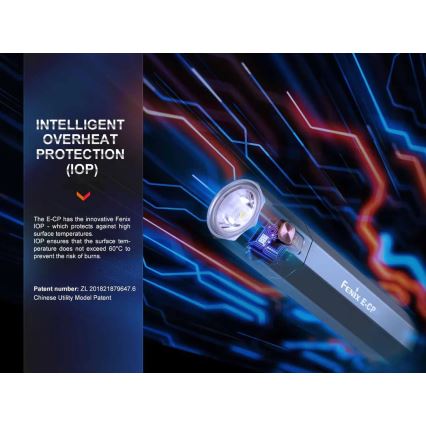 Fenix ECPBLUE - Светодиодный аккумуляторный фонарь с повербанком USB IP68 1600 блестящий 504 ч 5000 mAh синий