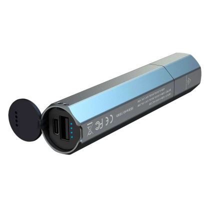 Fenix ECPBLUE - Світлодіодний акумуляторний ліхтарик з універсальною мобільною батареєю USB IP68 1600 лм 504 год. 5000 mAh синій