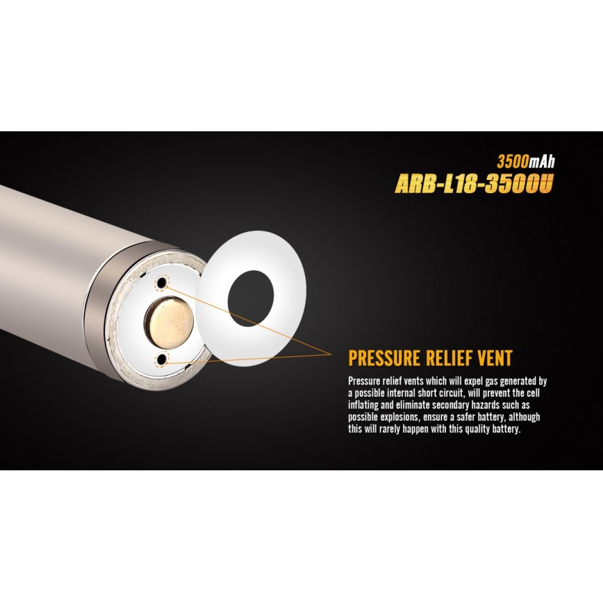 Fenix FE18650LI35USB - Аккумуляторная батарея USB/3,6V 3500 mAh 1 шт.