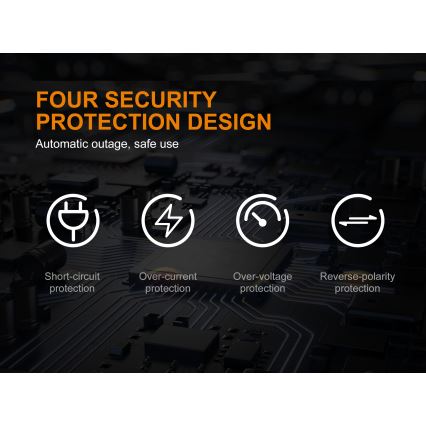 Fenix FENAREA4 - Зарядний пристрій 4xLi-ion/AAA/AA/C 5V