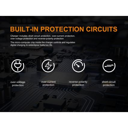 Fenix FENARED2 - Зарядний пристрій 2xLi-ion/AAA/AA/C 5V