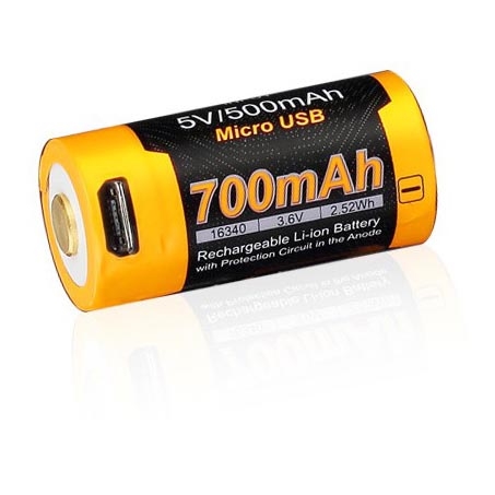 Fenix FERCR123ALIIONUP - 1шт. Акумуляторна батарея USB/3,6V