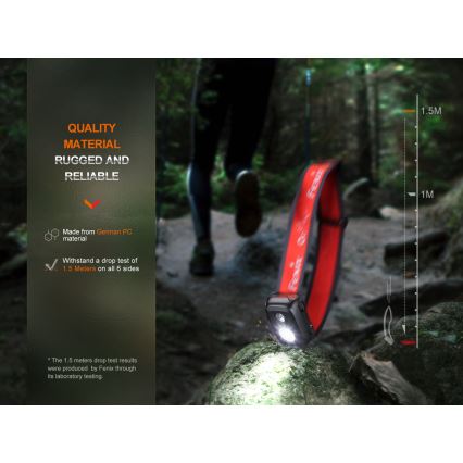 Fenix HL16V2GRN - Светодиодный налобный фонарик LED/3xAAA IP66 450 лм 200 ч зеленый