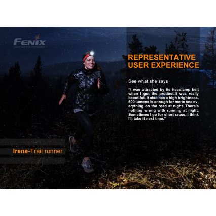 Fenix HL18RTRAIL - Акумуляторний налобний LED ліхтар LED/3xAAA IP66
