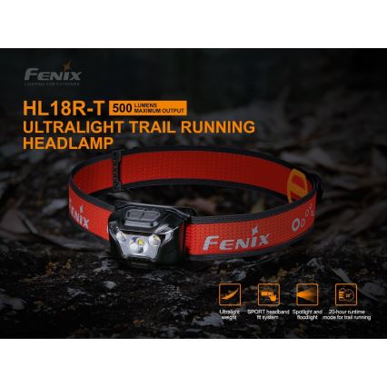 Fenix HL18RTRAIL - Акумуляторний налобний LED ліхтар LED/3xAAA IP66